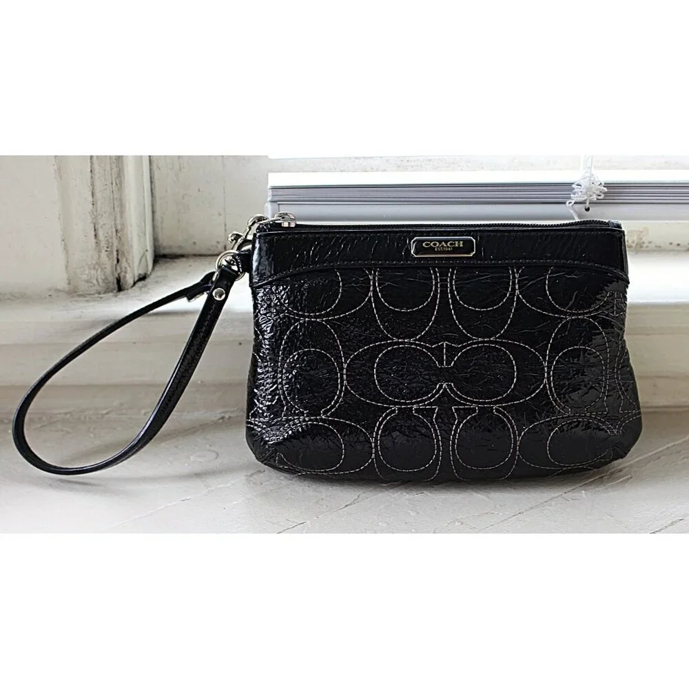 Coach - Set of 2 Coach Rehab Wristlets - Signature Monogram + Felt + Hangtag